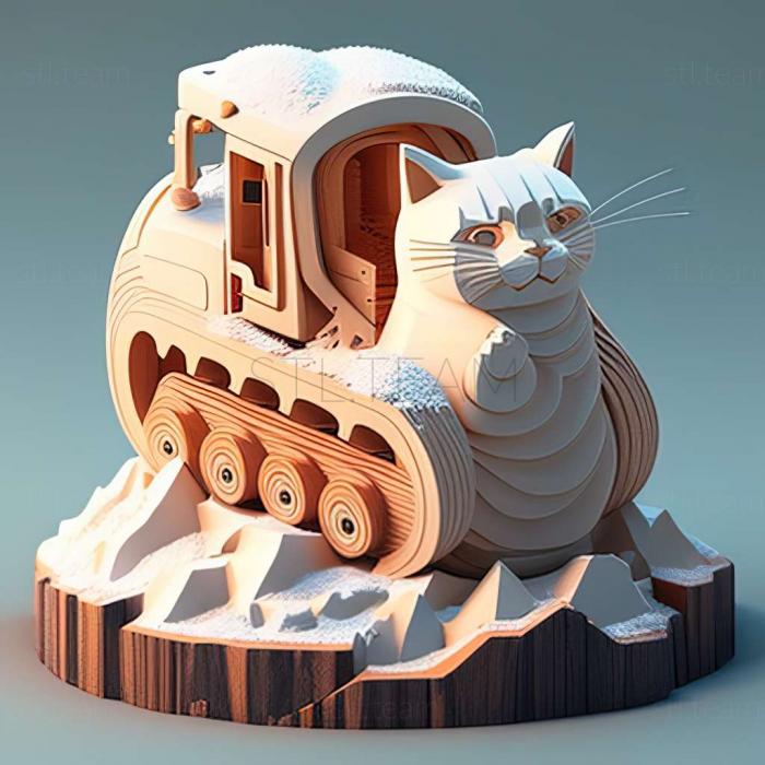 3D model Snowcat Simulator game (STL)